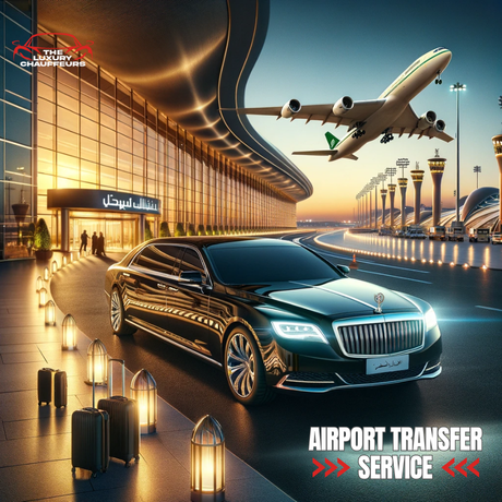 black luxury car for airport transfer