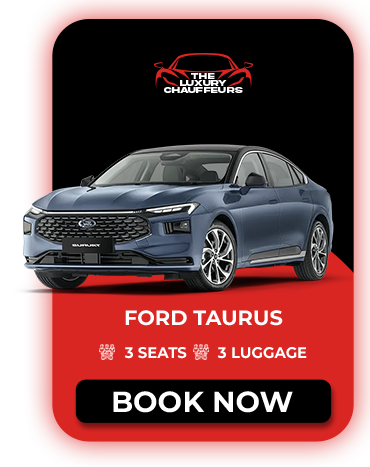 Comfortable Ford Taurus available for airport transfers and travel